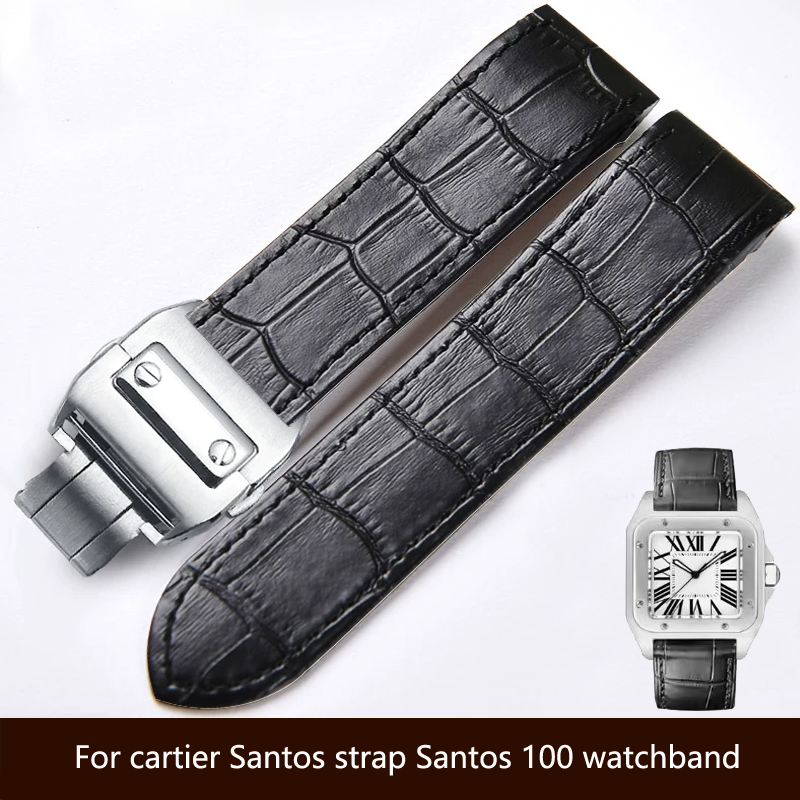 Cartier Watch Tank - Hoogwaardige, echte leren horlogeband, 20 en