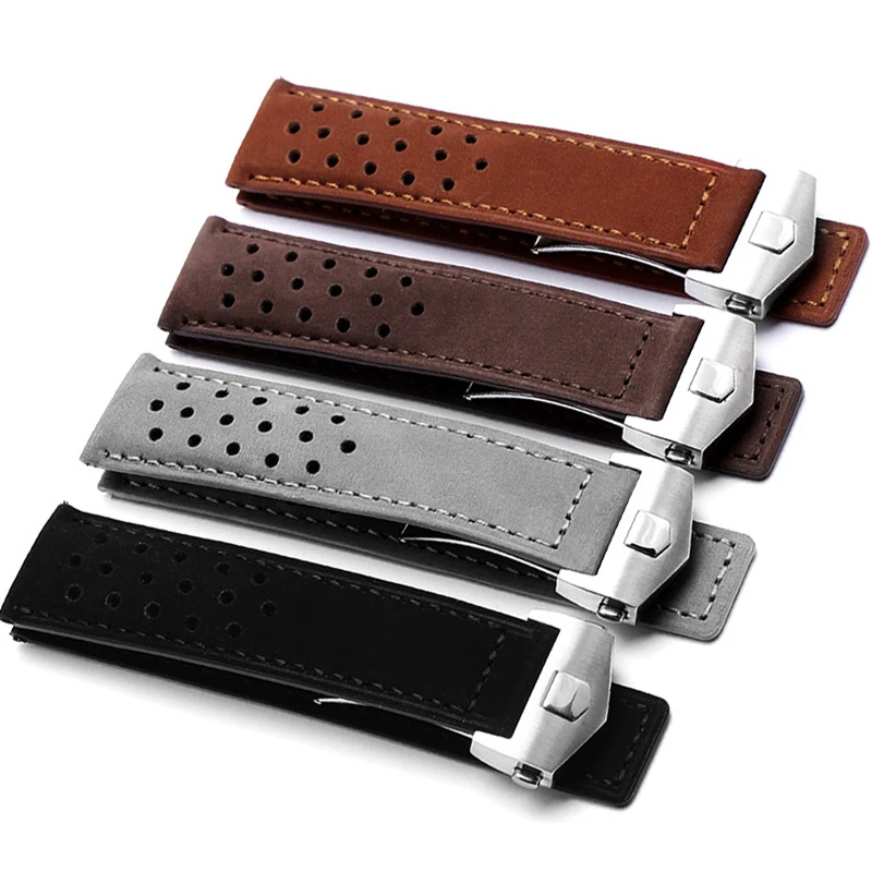 Echt lederen polsbandje voor T - Curved Spring Bar recensie en prijs